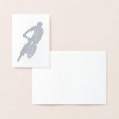 Montain Biking silhouette-kaart Folie Kaarten (Display)