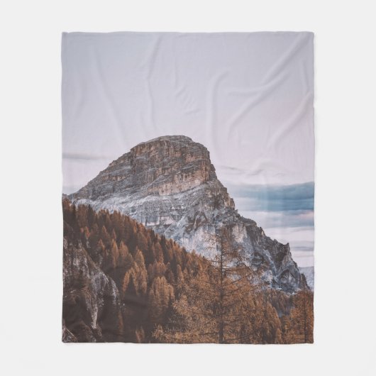 MONTAINEN ONDER WITTE HUID FLEECE DEKEN (Voorkant)