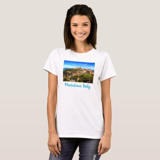 Montalcino. Toscane, Italië T-shirt (Voorkant volledig)