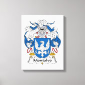 Montalvo Family Crest Canvas Afdruk (Voorkant)