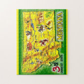Montana 11x14 Illustrated Map Puzzle Legpuzzel (Verticaal)
