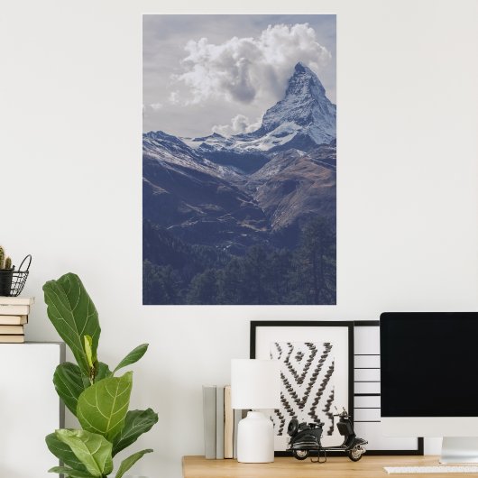 Montaña 24x36 poster (Thuiskantoor)