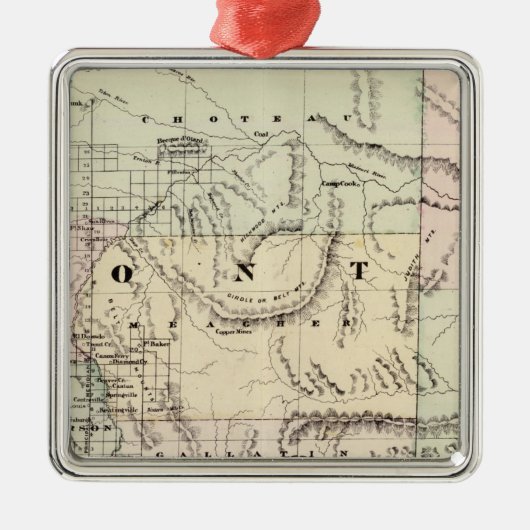 Montana 2 metalen ornament (Voorkant)