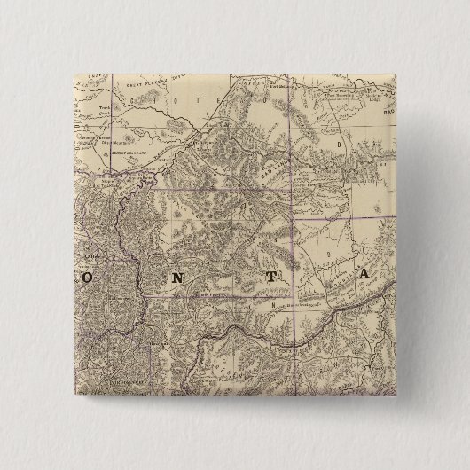 Montana 3 vierkante button 5,1 cm (Voorkant)