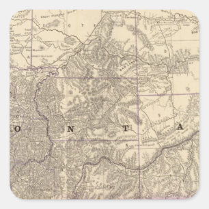Montana 3 vierkante sticker