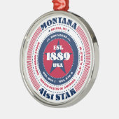 Montana 41e staat kerstversiering metalen ornament (Links)