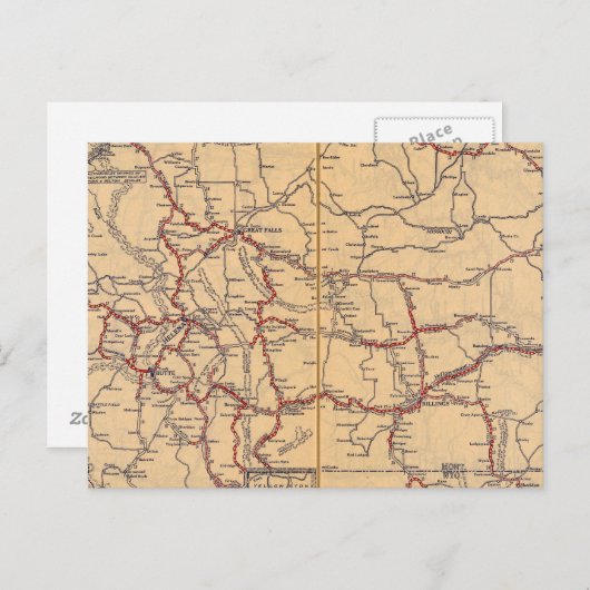 Montana 4 briefkaart (Voorkant / Achterkant)