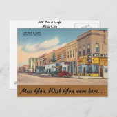 Montana, 600 bar & Cafe, Miles City Briefkaart (Voorkant / Achterkant)