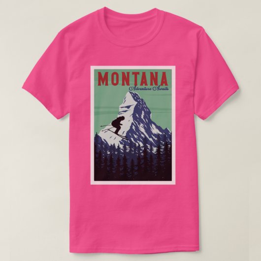 Montana alpine skiing t-shirt (Design voorkant)
