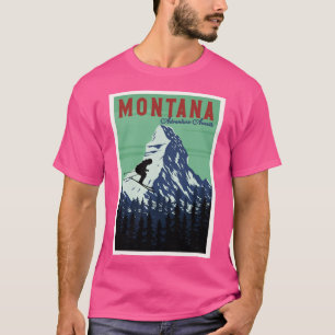 Montana alpine skiing t-shirt