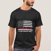 Montana Amerikaanse Vlag Clancy USA Patriottische  T-shirt (Voorkant)
