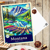 Montana | Anime Style Cel Shaded Briefkaart