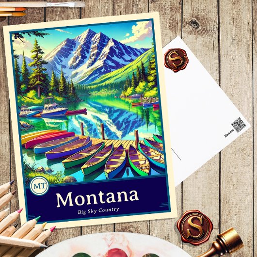 Montana | Anime Style Cel Shaded Briefkaart