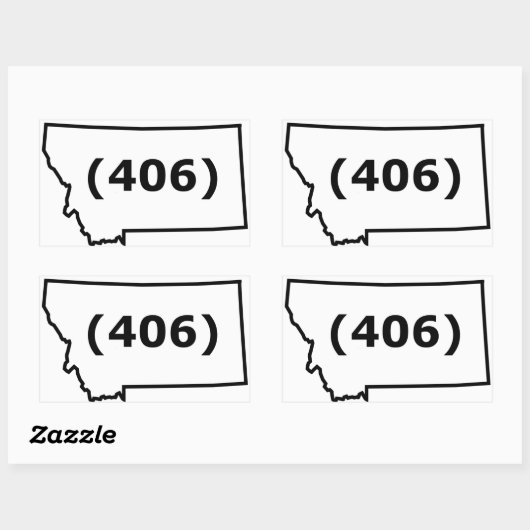 Montana Area Code Sticker (Vel)