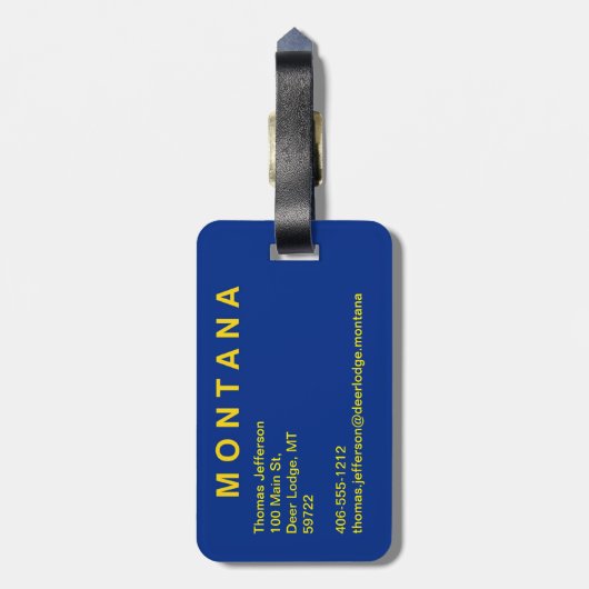Montana Bagagelabel (Achterkant verticaal)