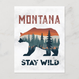  Montana Beer Stay Wild Travel Briefkaart