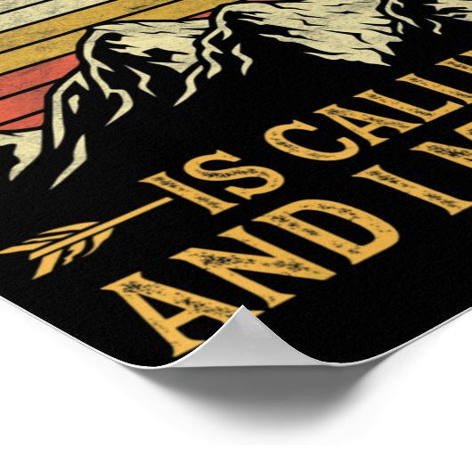 Montana belt en ik moet gaan poster (Hoek)