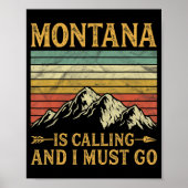 Montana belt en ik moet gaan poster (Voorkant)