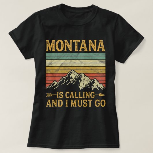 Montana belt en ik moet gaan t-shirt (Design voorkant)