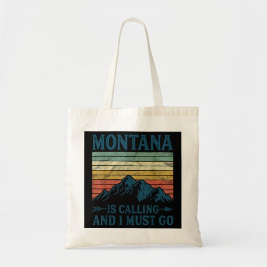 Montana belt en ik moet gaan tote bag (Voorkant)