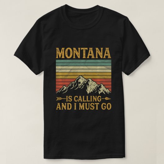Montana belt en ik moet naar Premium gaan T-shirt (Design voorkant)