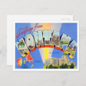 Montana  Big Letters Briefkaart (Voorkant / Achterkant)