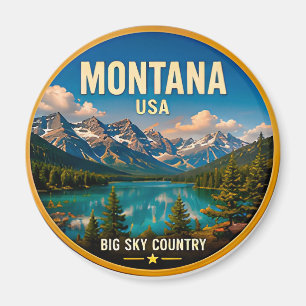 Montana Big Sky Country Avontuur Magneet