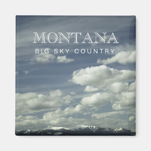 Montana Big Sky Country Magnet (Voorkant)