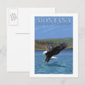 Montana - Big Sky CountryDiving Eagle Briefkaart (Voorkant / Achterkant)
