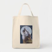 Montana - Big Sky CountryHowling Wolf Tote Bag (Voorkant)