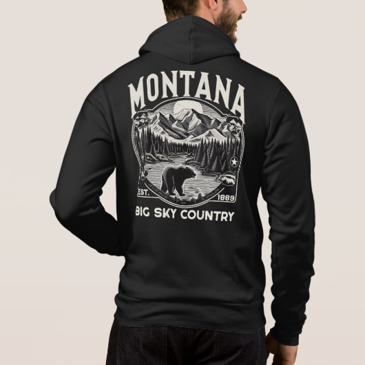 Montana Big Sky Land Hoodie (Achterkant)