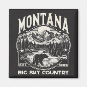 Montana Big Sky Land Magneet (Voorkant)