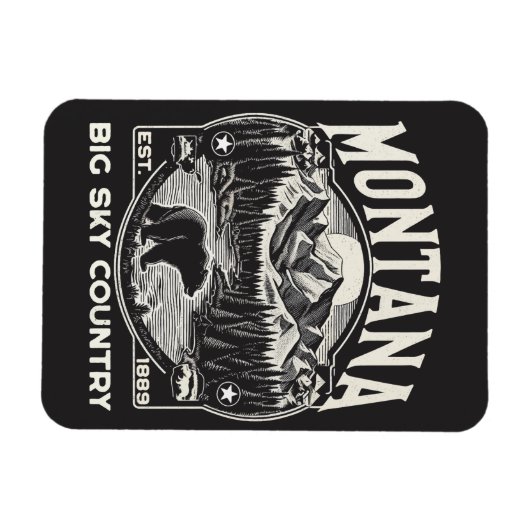  Montana Big Sky Land Magneet (Horizontaal)