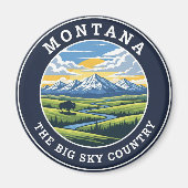 Montana Big Sky Land Magneet (Voorkant)