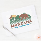 Montana Big Sky Land Rechthoekige Sticker (Envelop)
