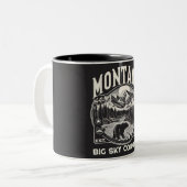 Montana Big Sky Land Tweekleurige Koffiemok (Voorkant links)