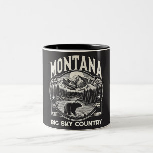  Montana Big Sky Land Tweekleurige Koffiemok