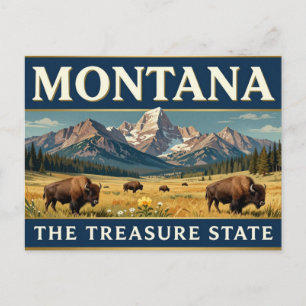 MONTANA Big Sky Mountain-erfgoed Briefkaart