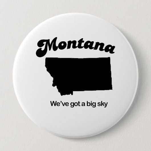 Montana - Big sky Ronde Button 4,0 Cm (Voorkant)