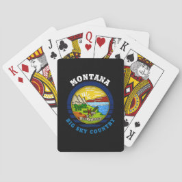 MONTANA BIG SKY STAATSVLAG POKERKAARTEN