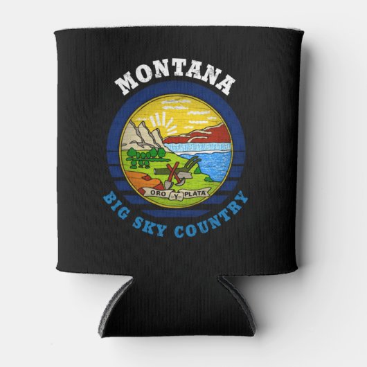 MONTANA BIG SKY STATE FLAG BLIKJESKOELER (Voorkant)