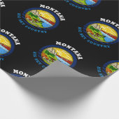 MONTANA BIG SKY STATE FLAG CADEAUPAPIER (Hoek)