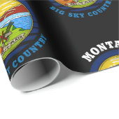 MONTANA BIG SKY STATE FLAG CADEAUPAPIER (Rol Hoek)