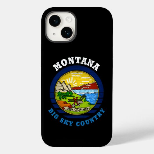 MONTANA BIG SKY STATE FLAG Case-Mate iPhone CASE (Achterkant)