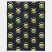 MONTANA BIG SKY STATE FLAG FLEECE DEKEN (Voorkant)