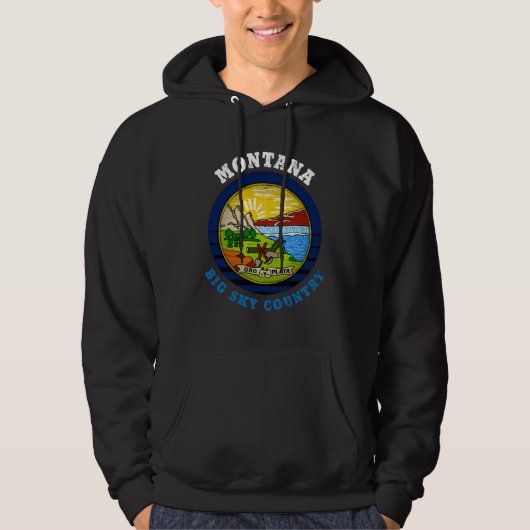 MONTANA BIG SKY STATE FLAG HOODIE (Voorkant)