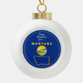 Montana - "Big Sky State Greetings" Ornament (Voorkant)