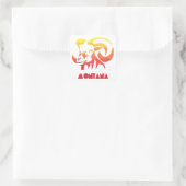 Montana Bighorn Vierkante Sticker (Tas)