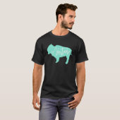 Montana Bison Buffalo Mint T-shirt (Voorkant volledig)