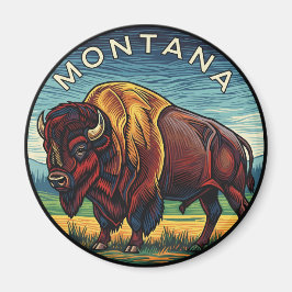 Montana Bison Magneet